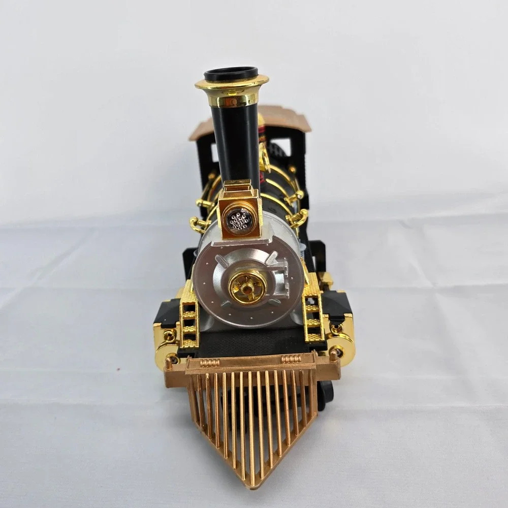Vintage 1986 New Bright Gold Rush Express Steam Locomotive Train Engine G‎ Scale